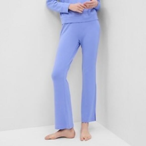 NWT GAP Tencel Modal Supersoft Split Flare Pants Blue XS - Picture 1 of 5